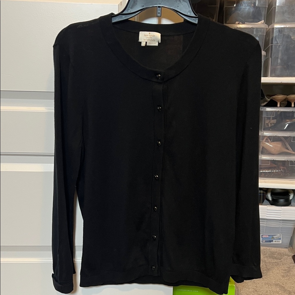 Kate Spade Black Cardigan Sweater